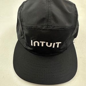 New Intuit Logo Graphic Black 5 Panel Hat Cap One Size